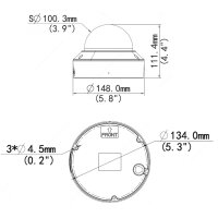 BALTER X ECO 4.0MP Vandalensichere IP Dome-Kamera, 2.7-13.5mm AF Motorzoom, Nachtsicht 50m, WDR 120dB, Mikrofon eingebaut, RJ45 + BNC Ausgänge