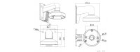 NEOSTAR Wandhalterung für mini Dome-Kameras, Aluminium, Weiß