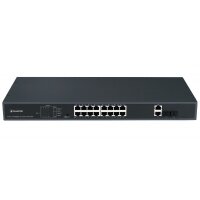 BALTER X ECO Unmanaged PoE Switch mit 16 x 100Mbps PoE...