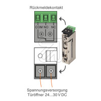 Türöffner für Villa 2-Draht Video Türsprechanlage 12-30V AC/DC