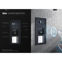 Unterputz-Fingerprint-Türstation BALTER ERA Black für 3-Familienhaus